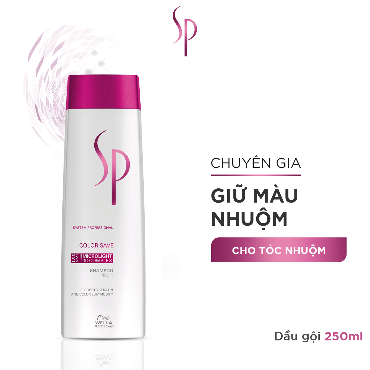 Dầu Gội SP Color Save Dành Cho Tóc Nhuộm, Giúp Bảo Vệ Lớp Màu Đẹp