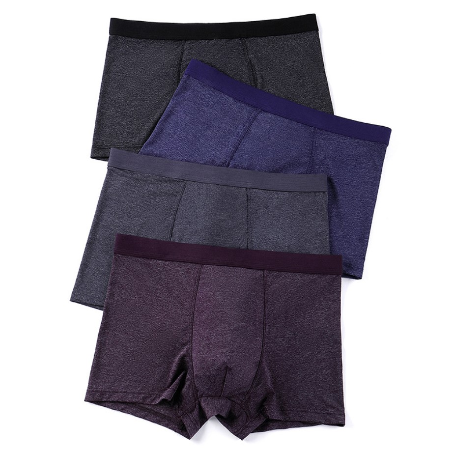 [CÓ SIZE TO]Hộp 4 quần sịp nam,quần lót HOA TIÊU chất thun co dãn 4 chiều mềm mại, mát lạnh, kháng khuẩn cao cấp dành cho nam