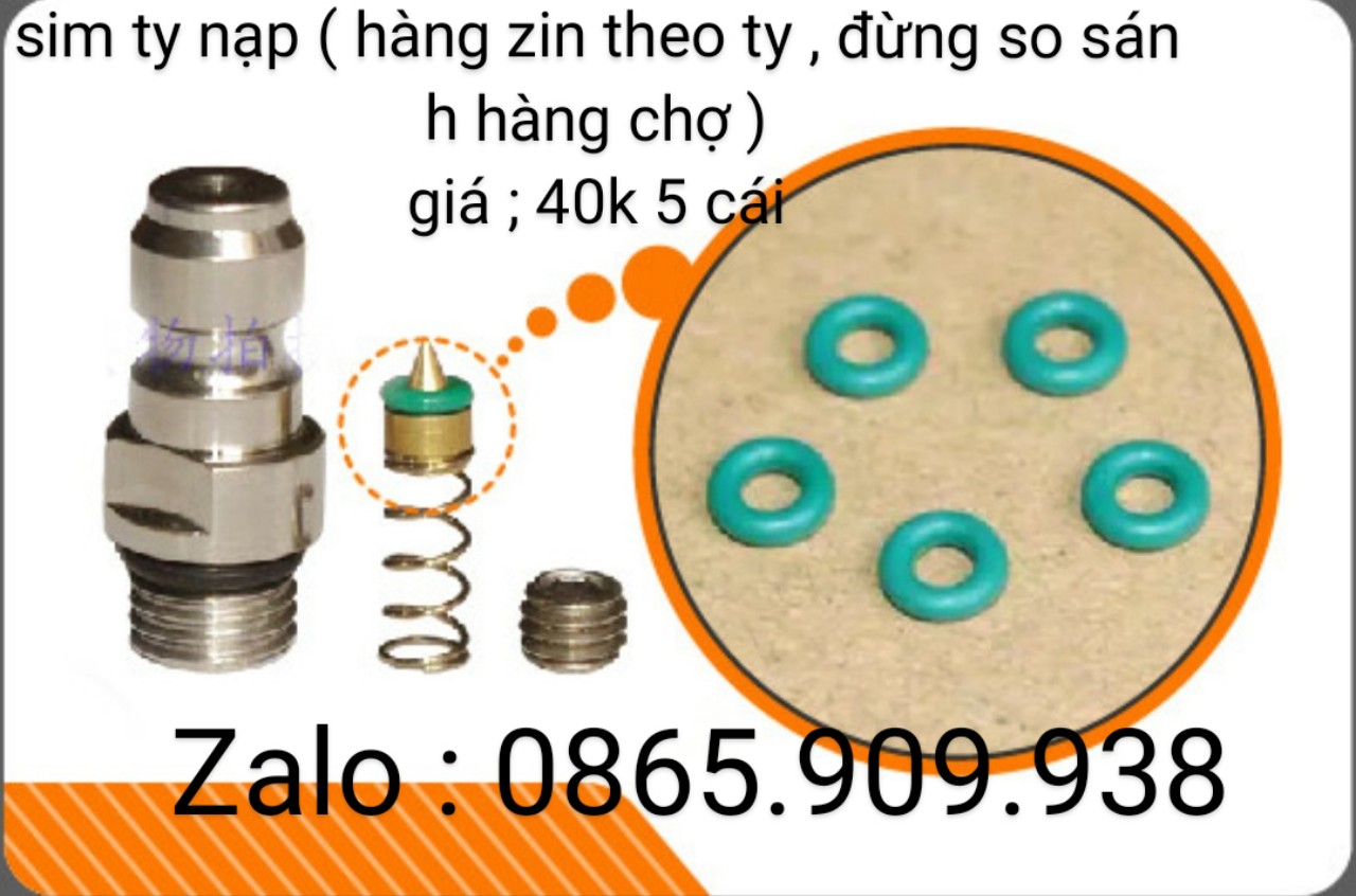5 cái gioang cao su ty nạp
