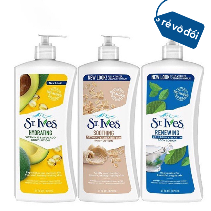 Sữa dưỡng thể toàn thân st.ives body lotion 621ml - mỹ