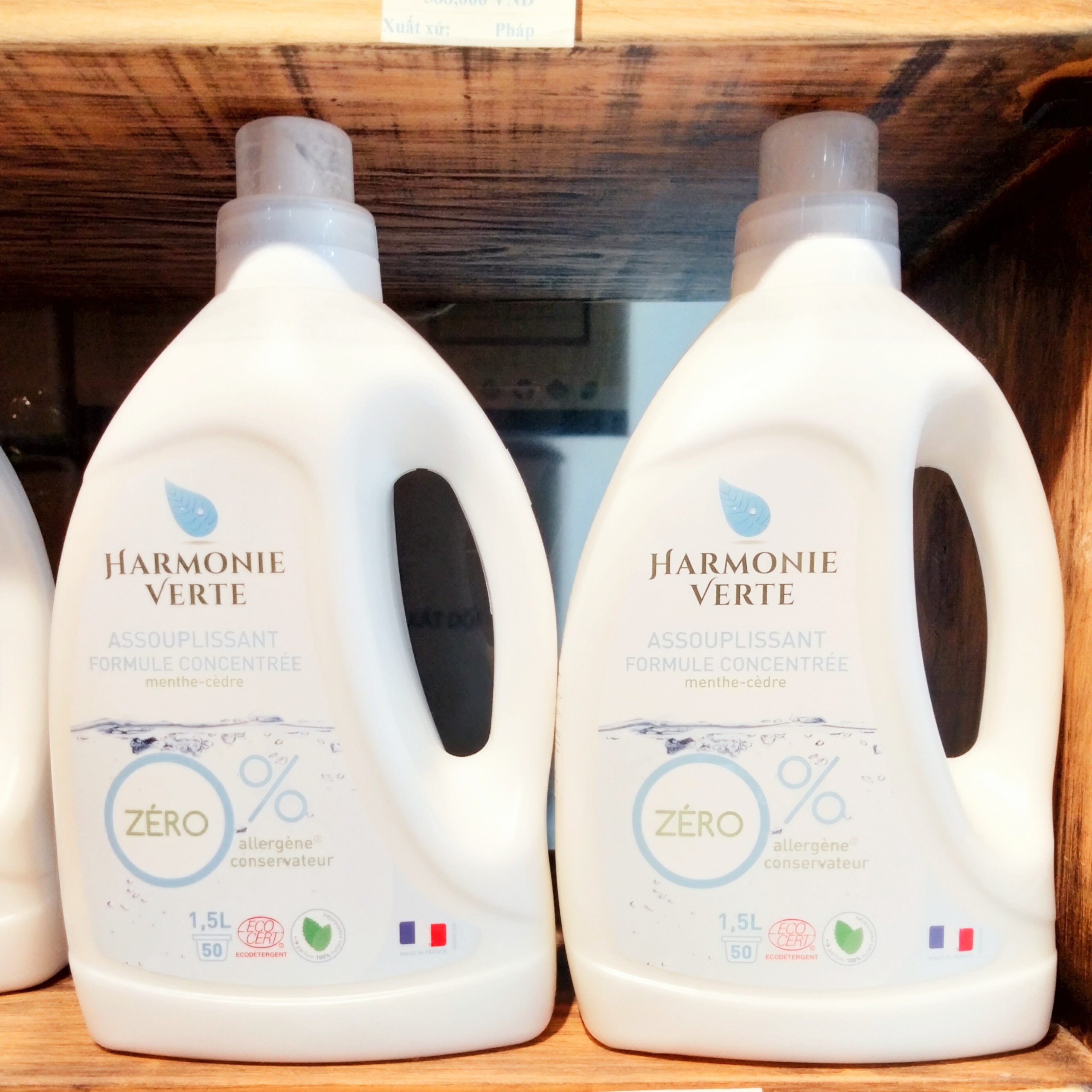 Nước xả sinh học đậm đặc bạc hà Harmonie Verte 1,5L - Leafhouse hcm