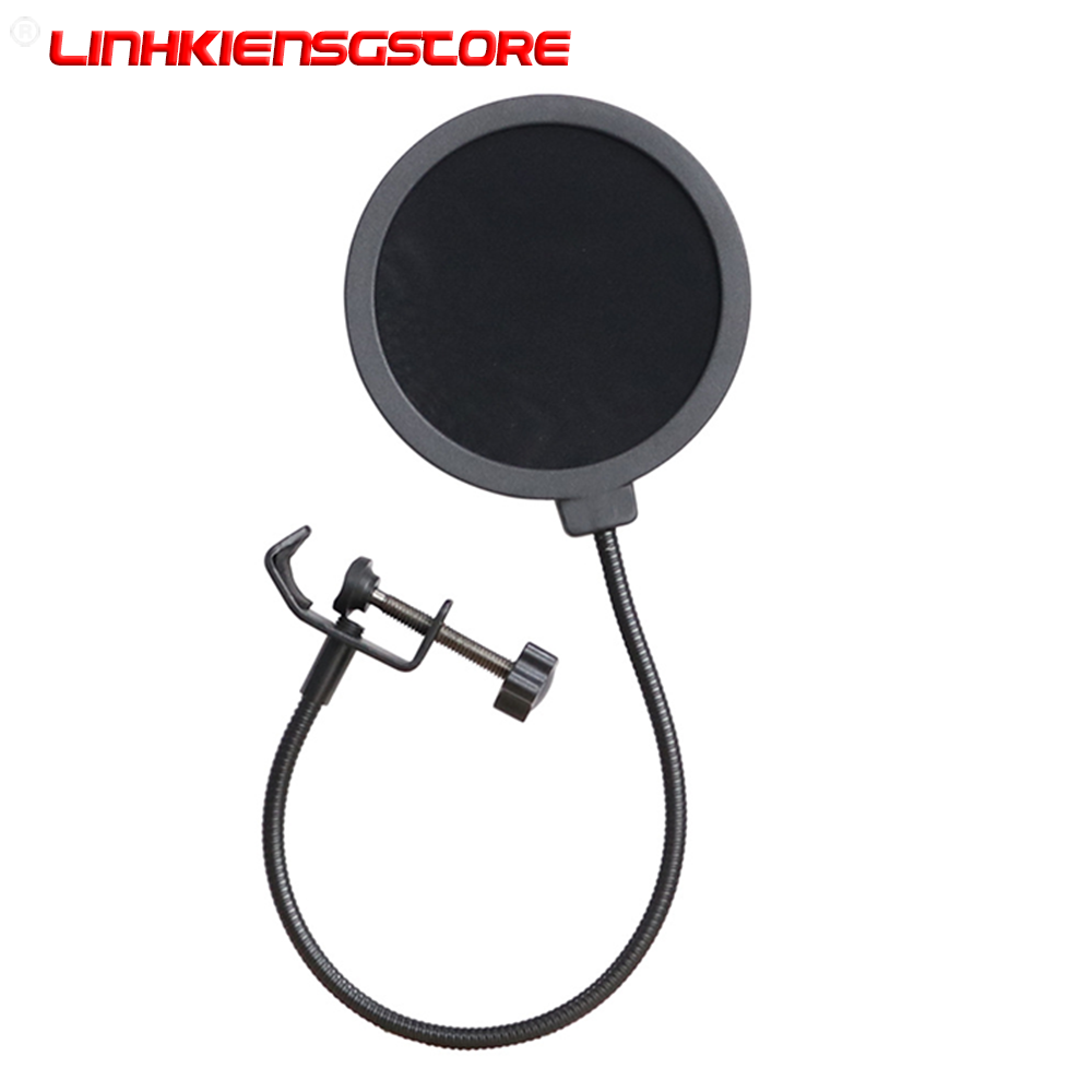 Màng lọc gió cho micro, mic thu âm gắn cho kẹp cạnh bàn..