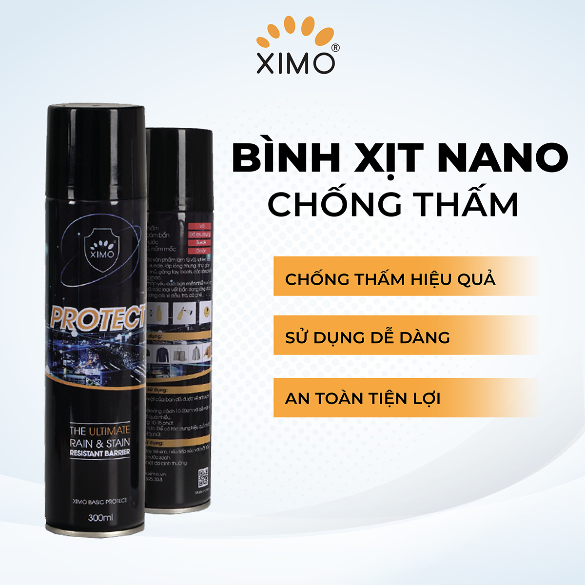 Bình xịt nano chống thấm nước, chống bám bẩn, không độc hại, chính hãng EYKOSI VSG07
