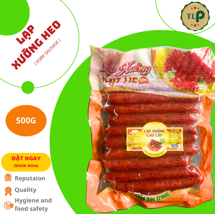 LẠP XƯỞNG HEO TÂN LỘC PHÁT - BỊCH 500G