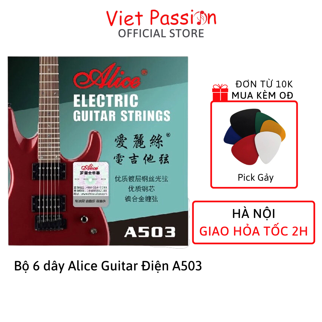Dây đàn Giutar điện Alice A503 dùng cho mọi loại đàn guitar điện Viet Pasion