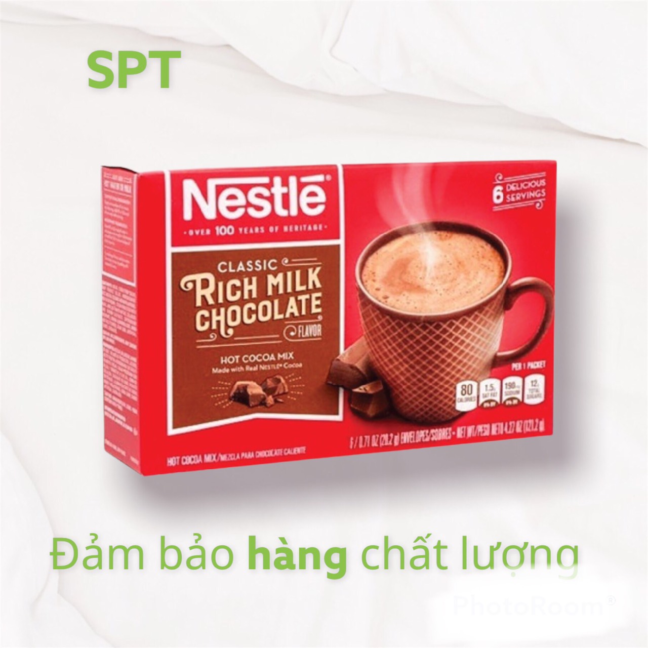 Bột cacao nestle classic rich milk chocolate