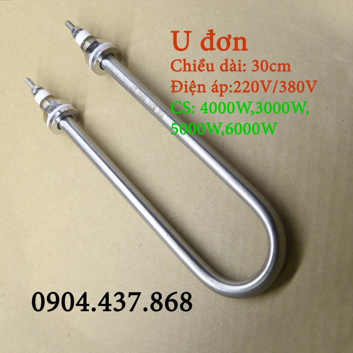 [Chất Lượng Cao] Thanh Nhiệt Điện Trở Chữ 🧡MIỄN SHIP🧡 U 220V 380V , Thiết Bị Linh Kiện Nồi Phở , Nồi Đun Nước...inox 304