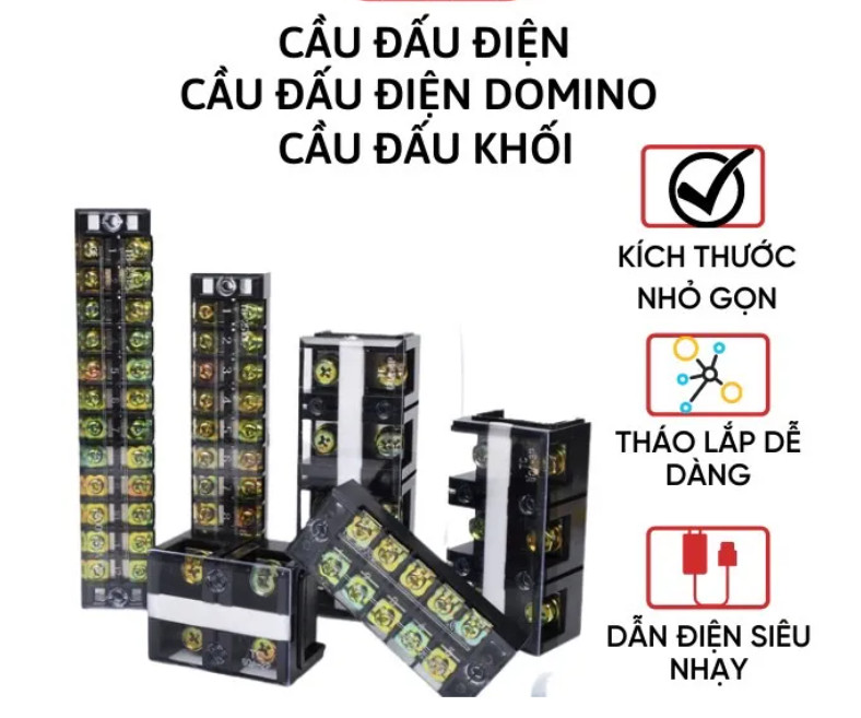Cầu đấu điện domino đủ kích thước, cầu đấu dây điện, cầu đấu terminal block, cầu đấu điện, cầu đấu dây, cầu đấu chia dây điện, cầu đấu domino, cầu đấu điện domino, domino, cầu nối dây điện