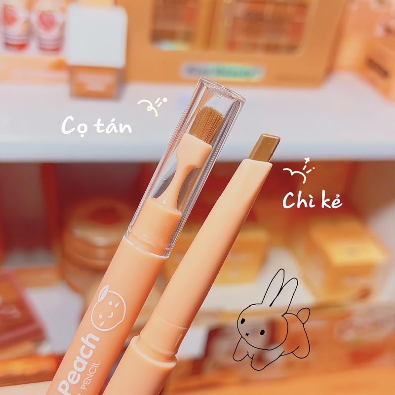 Bút Kẻ Mày Cute Peach kèm đầu chải tiện lợi