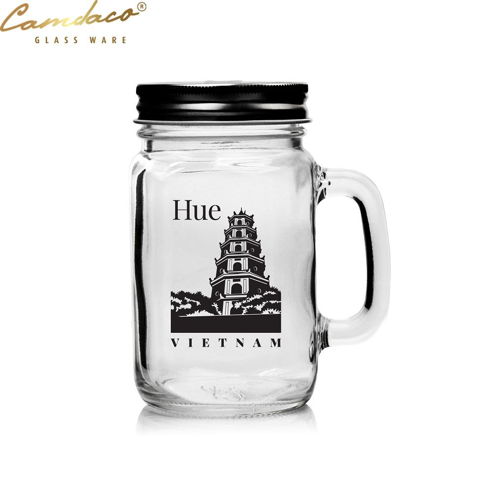 Ly quai thủy tinh 450ml cẩm đạt chủ đề tôi yêu việt nam