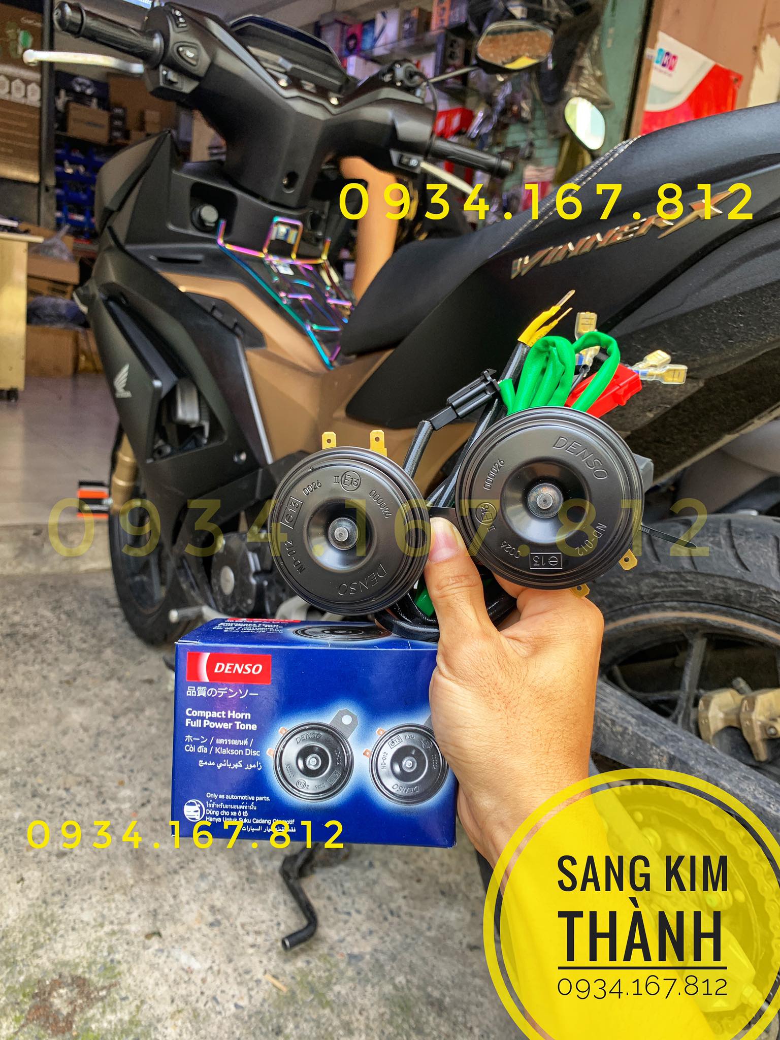 Bộ còi toyota denso cho xe winner v1, winner v2, winner v3 chính hãng