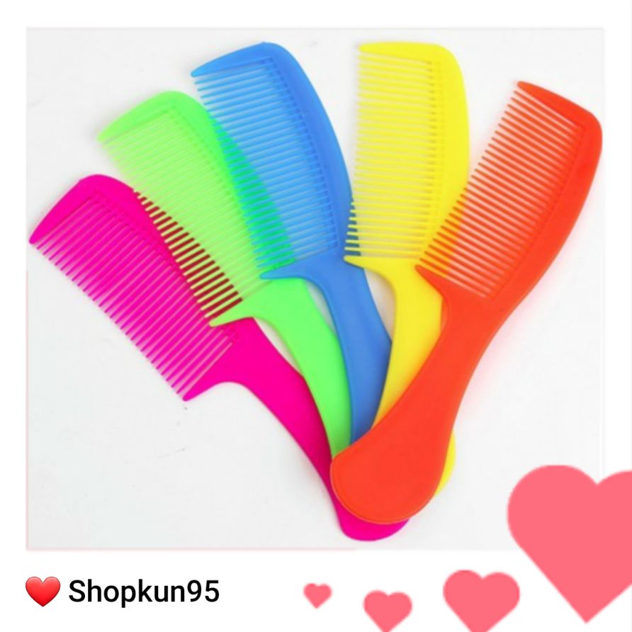 Lược chải tóc nhựa đủ màu