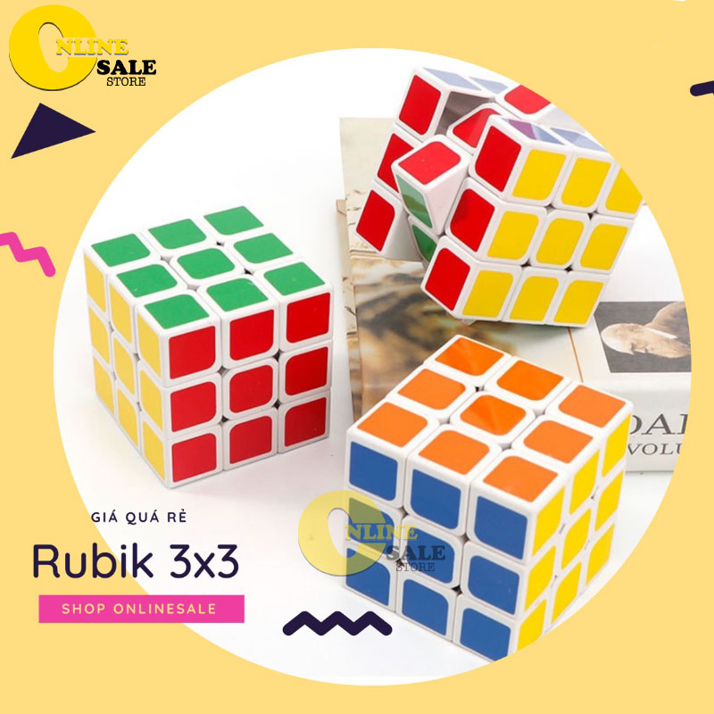 Đồ chơi Rubik 3x3 QY Speedcube 3 Tầng Khối Lập Phương - Cục Robik Xoay Nhanh Mượt Trơn, Lõi Cứng Cáp, Bền