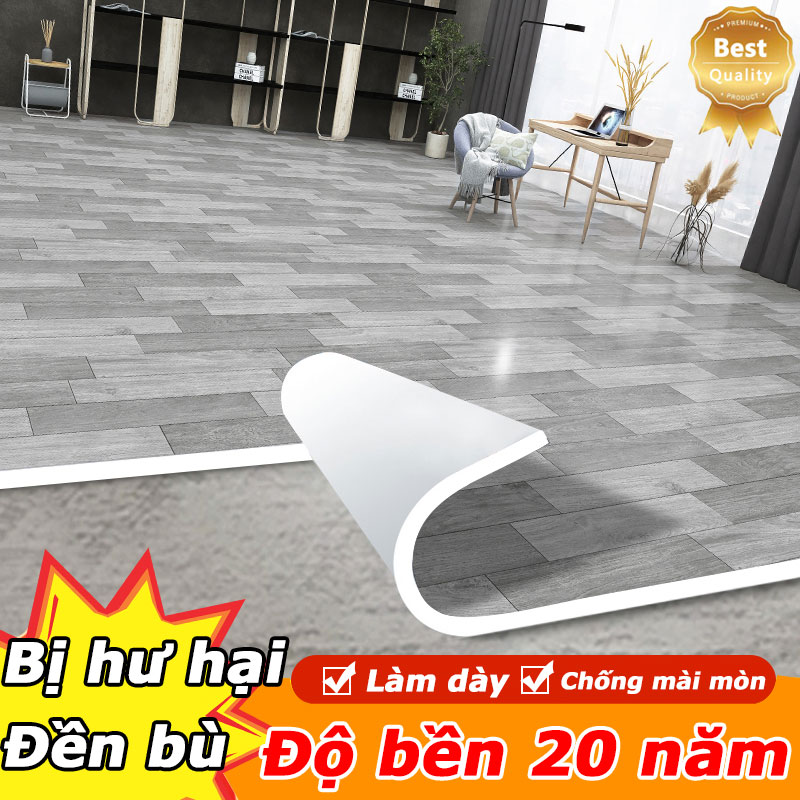 simili lót sàn nhà Chống thấm & Kháng ẩm - Thiết kế cho khí hậu nhiệt đới Rộng 2m Dày 2mm Chiều dài có thể được cắt theo bất kỳ chiều dài nào Thảm trải sàn simili
