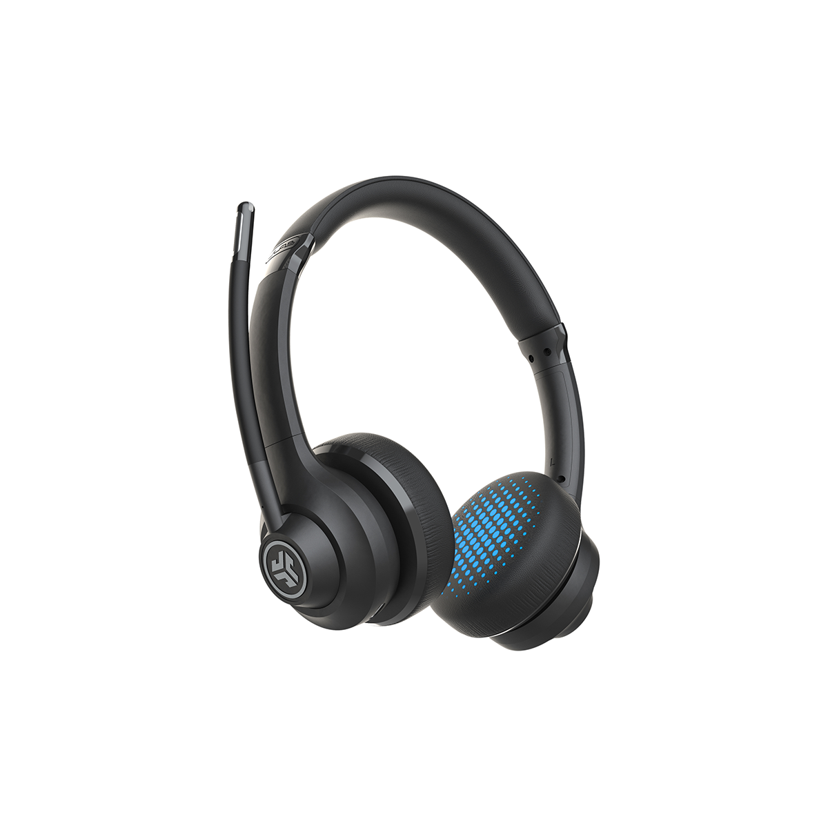 Tai nghe Bluetooth chụp Tai Jlab Go Work thời gian nghe 45H kết nối 2 thiết bị cùng lúc Micro lọc tiếng ồn khi gọi điện