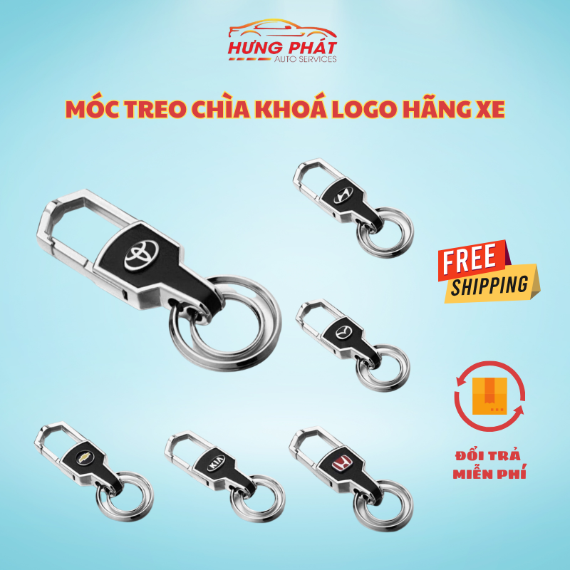 Móc treo chìa khoá ô tô, móc treo chìa khoá in logo các hãng xe ô tô