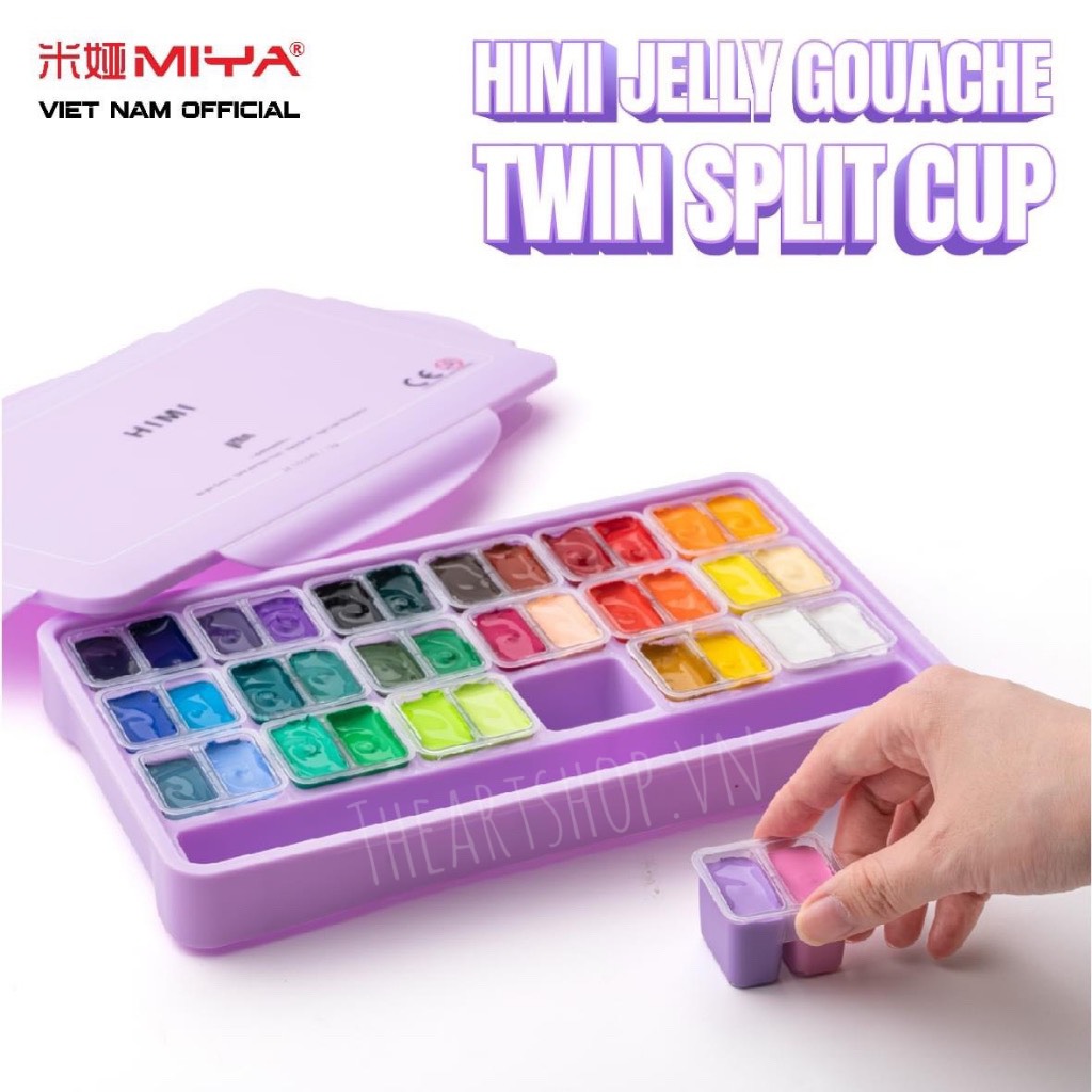  Bộ màu Gouache Himi Twin Split Cup 36 48 Màu - New 2023 