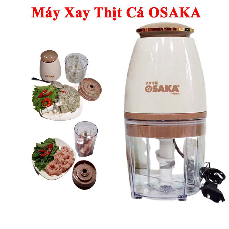 Máy xay osaka nắp đồng japan cao cấp 350w - xay thịt cá rau củ - xay sinh tố sbp