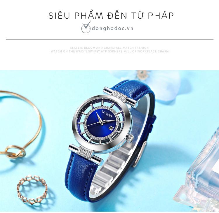 Đồng hồ Nữ LUXURY NACHI - Dây Da Cao Cấp - Hàng nhập Từ Pháp