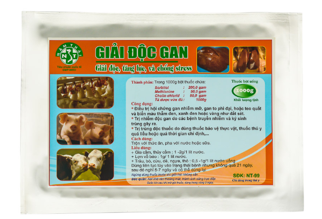 NĂM THÁI GIẢI ĐỘC TĂNG LỤC GIẢI ĐỘC GAN 1kg giải độc, tăng lực, và chống stress cho tất cả các loại gia súc gia cầm