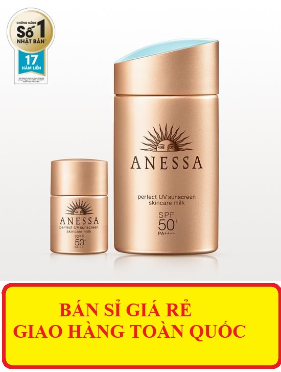 [HCM]Kem Chống Nắng Dịu Nhẹ Dạng Sữa Cho Da Nhạy Cảm Anessa Perfect UV Sunscreen Mild Milk 60ml