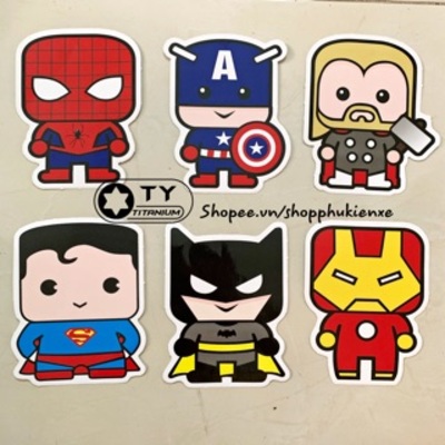 Tem Sticker SAH Size LỚN dán nhiều vị trí cực dễ thương