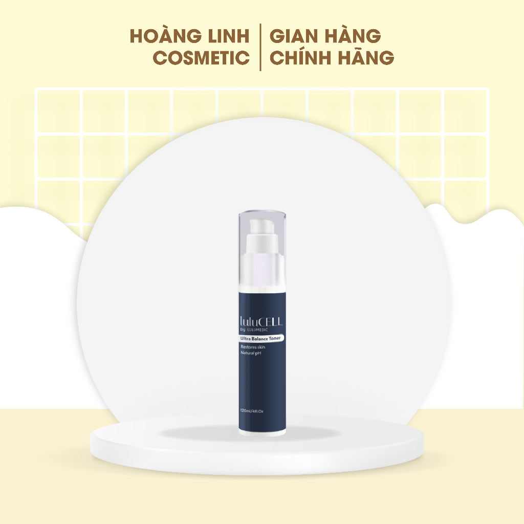 Toner cân bằng da cấp ẩm Hàn Quốc LuluCell Ultra Balance, phục hồi vẻ rạng rỡ tự nhiên cho làn da căng bóng, mịn màng 120ml