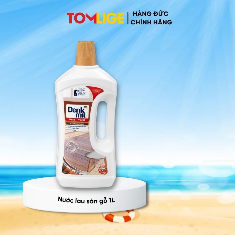 Nước lau sàn gỗ denkmit chuyên dụng, nước lau sàn làm sạch, bảo vệ, làm bóng sàn gỗ, tránh côn trùng hiệu quả tomlige
