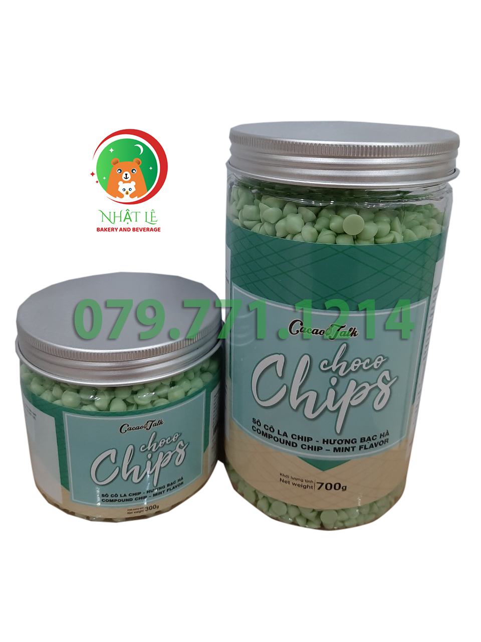 Socola chip xanh Bạc Hà Cacao Talk loại 1kg