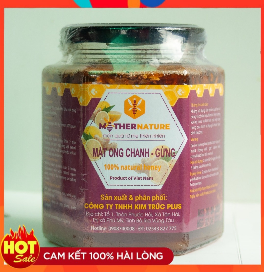 Mật Ong Chanh Gừng Mother Nature ( 500ml )