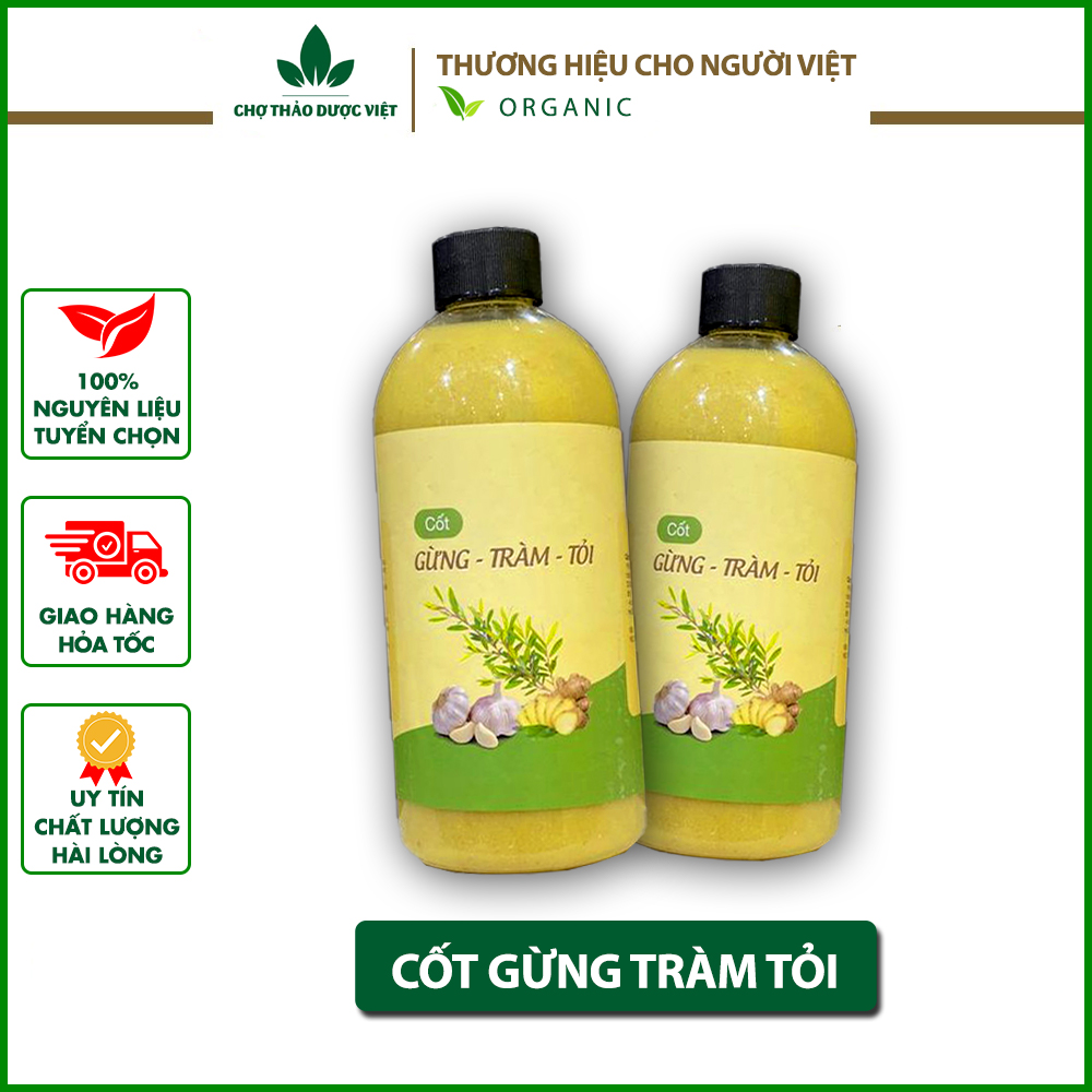 Cốt gừng tràm tỏi, nước tắm bé an toàn, giảm đau nhức xương khớp sau sinh - Chợ Thảo Dược Việt