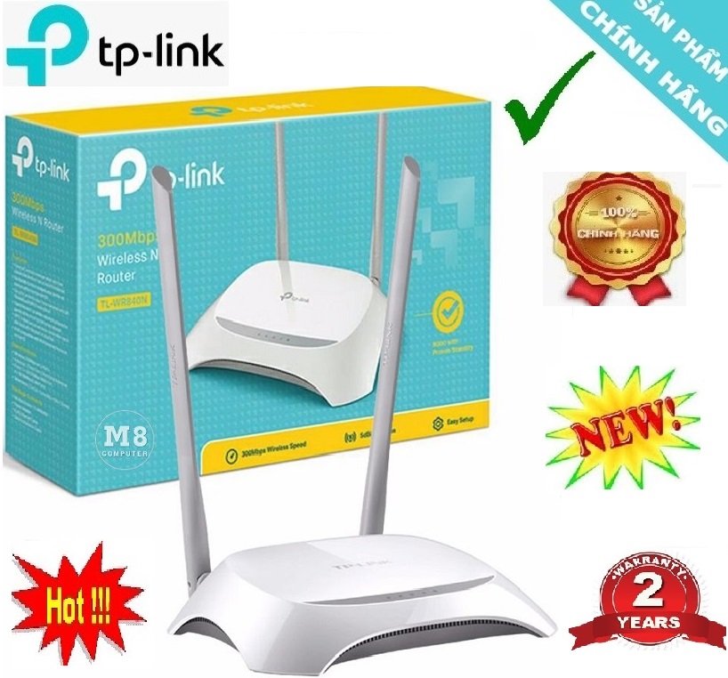 Bộ phát không dây tplink 300mbps 2 ăng ten 840n