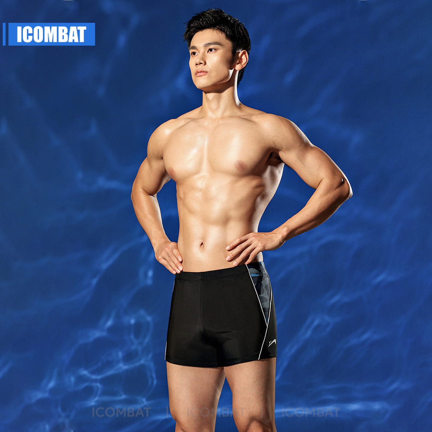 Quần bơi nam boxer ICOMBAT thiết kế thời trang cho nam