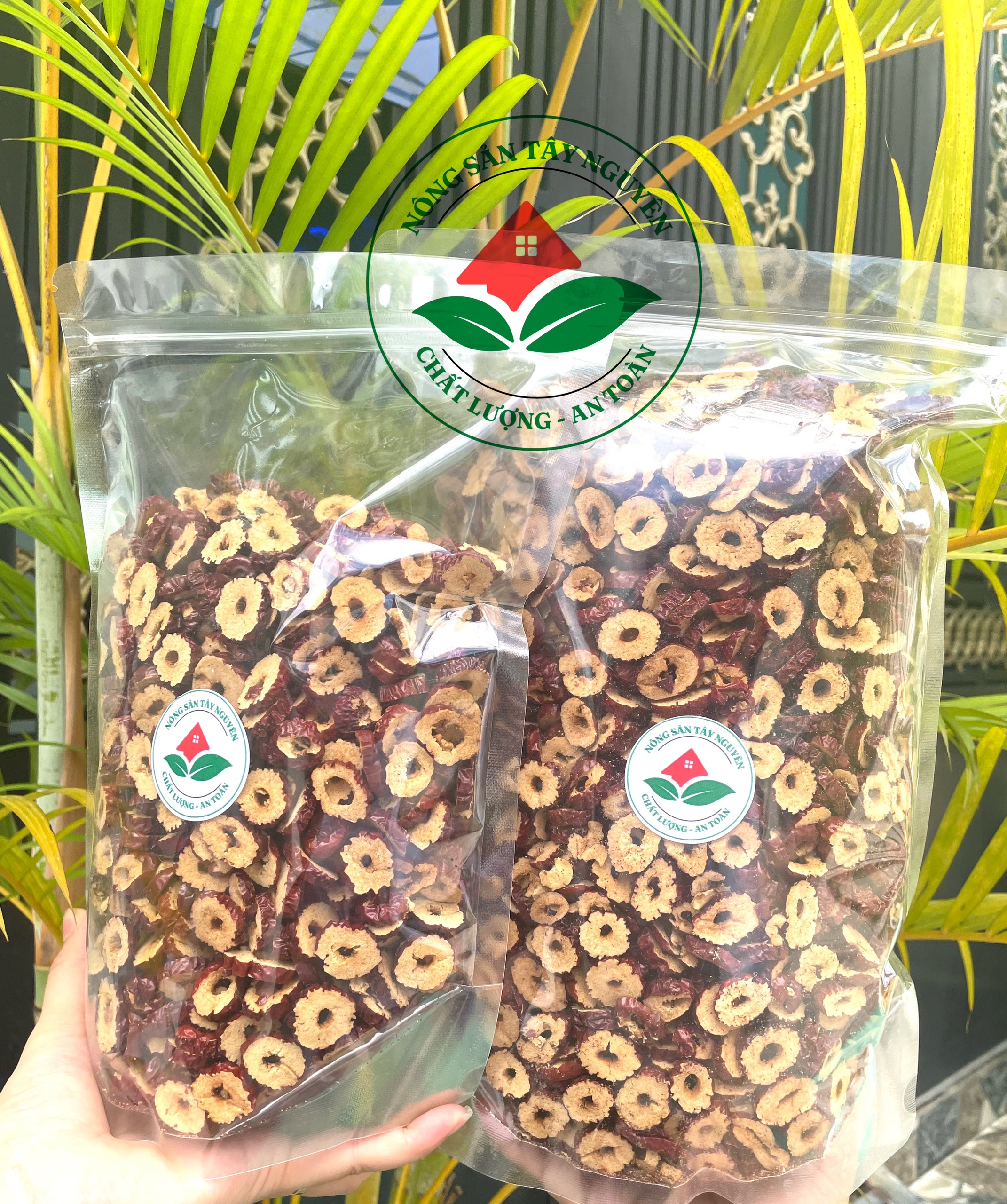 1kg táo đỏ cắt lát sấy khô đều và đẹp