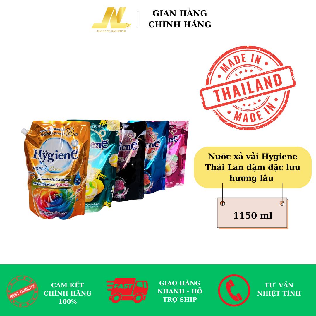 Nước xả vải Hygiene Thái Lan đậm đặc lưu hương lâu 1150ml