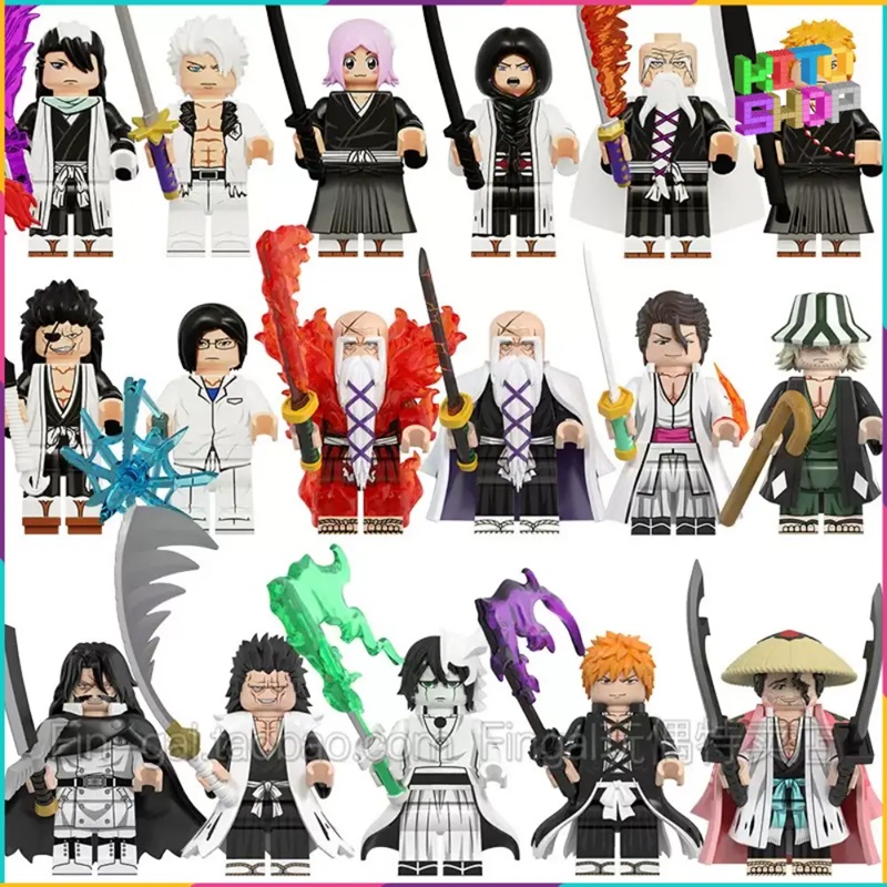 Đồ Chơi Lắp Ráp Minifigures Bleach Anime Kenpachi Ichigo Cifer Yhwach 6164 Mẫu Mới