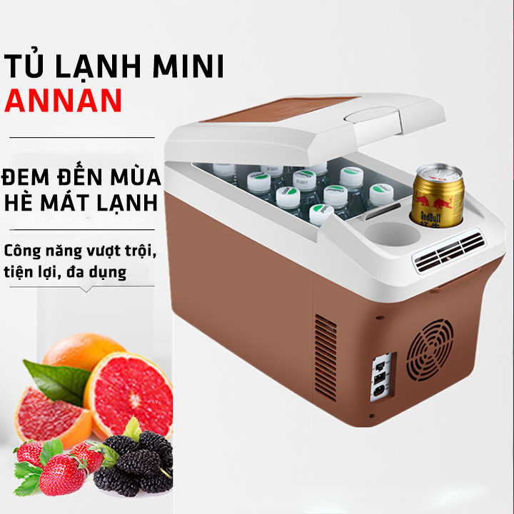 Tủ lạnh mini, tủ lạnh xe hơi tiện lợi, tích hợp 2 chế độ làm nóng lạnh.