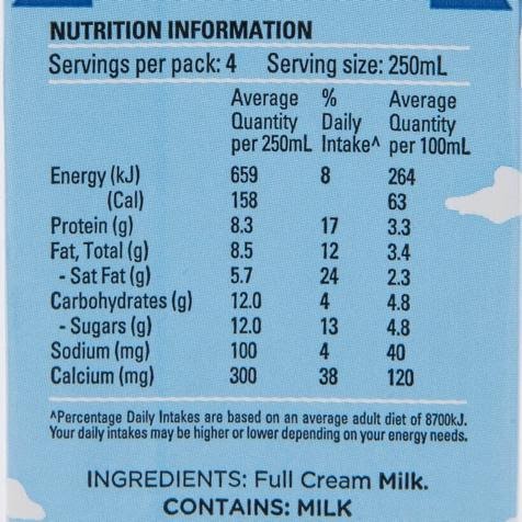 sữa tươi tiệt trùng australia s own nguyên kem 1l, không đường, nhập khẩu chính hãng từ úc, phù hợp với trẻ em trên 1 tuổi (date t8 2022) 3
