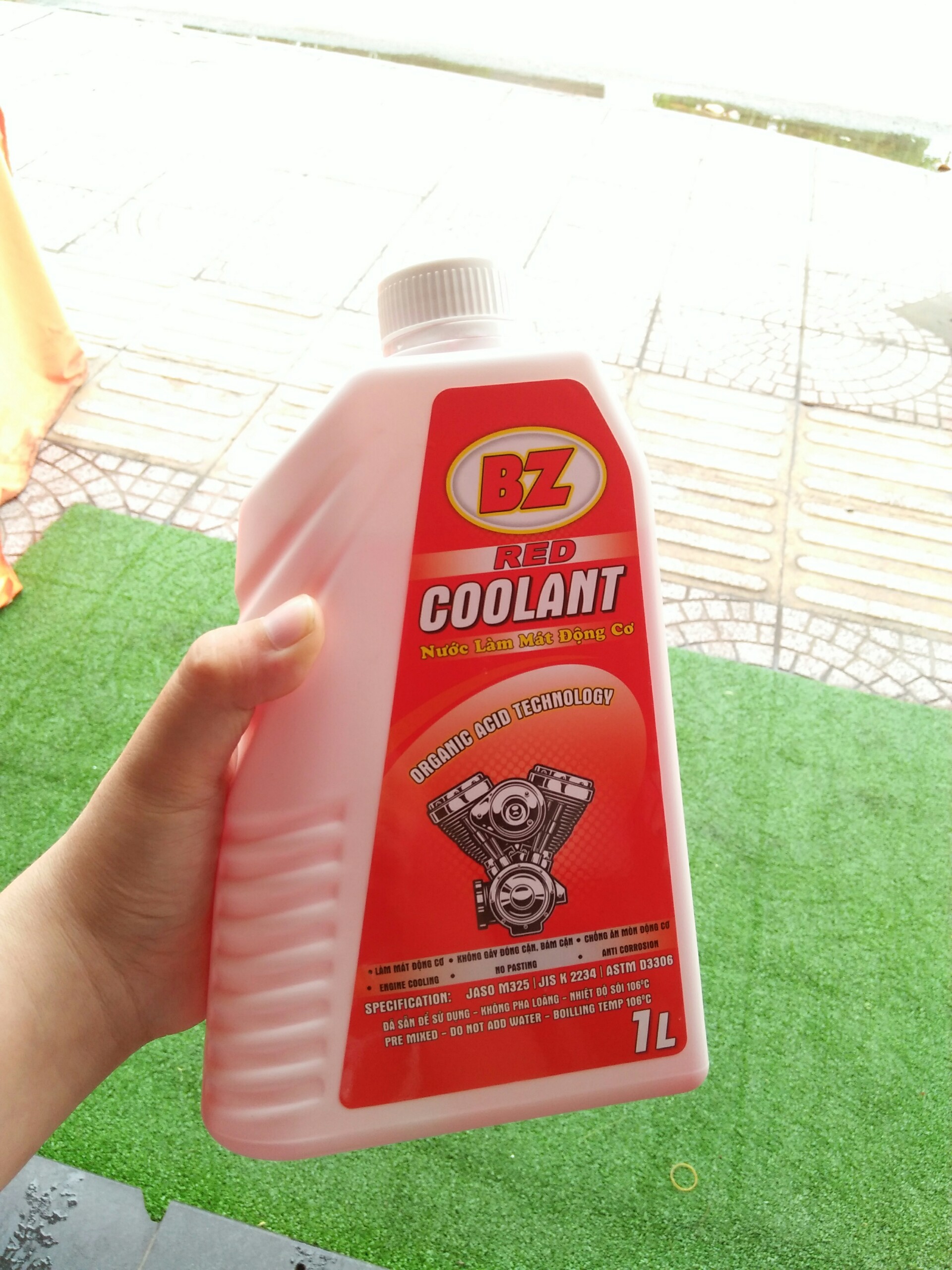 [HCM]Nước Làm Mát Cao Cấp Pha Sẵn BZ RED COOLANT 1L chamsocxestore