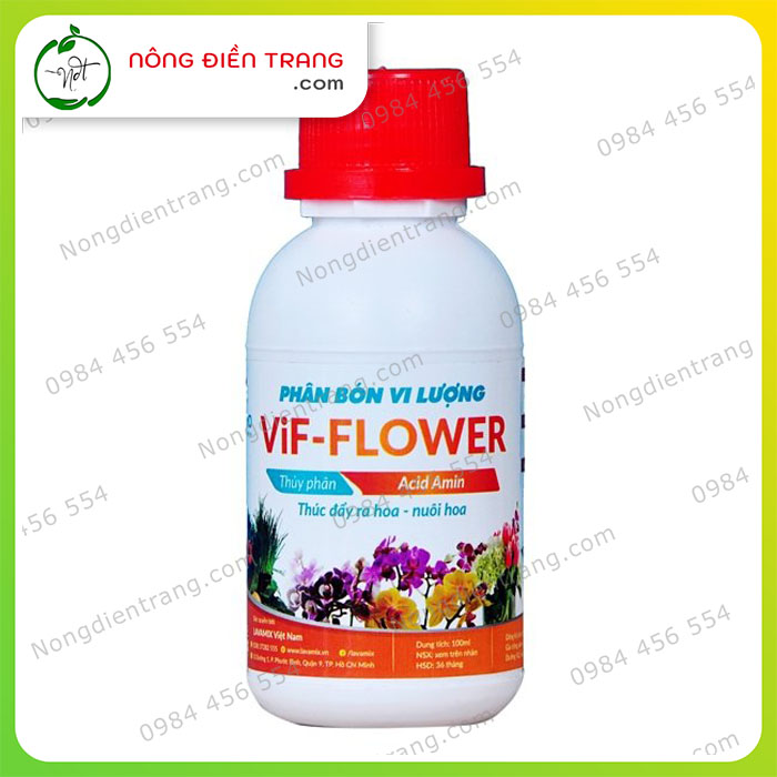 Phân bón vi lượng thủy phân bổ sung acid amin chuyên lan cây kiểng thúc đẩy ra hoa, nuôi hoa vif flower - chai 250ml phân bón vi lượng combi s garden phân bón vi lượng super