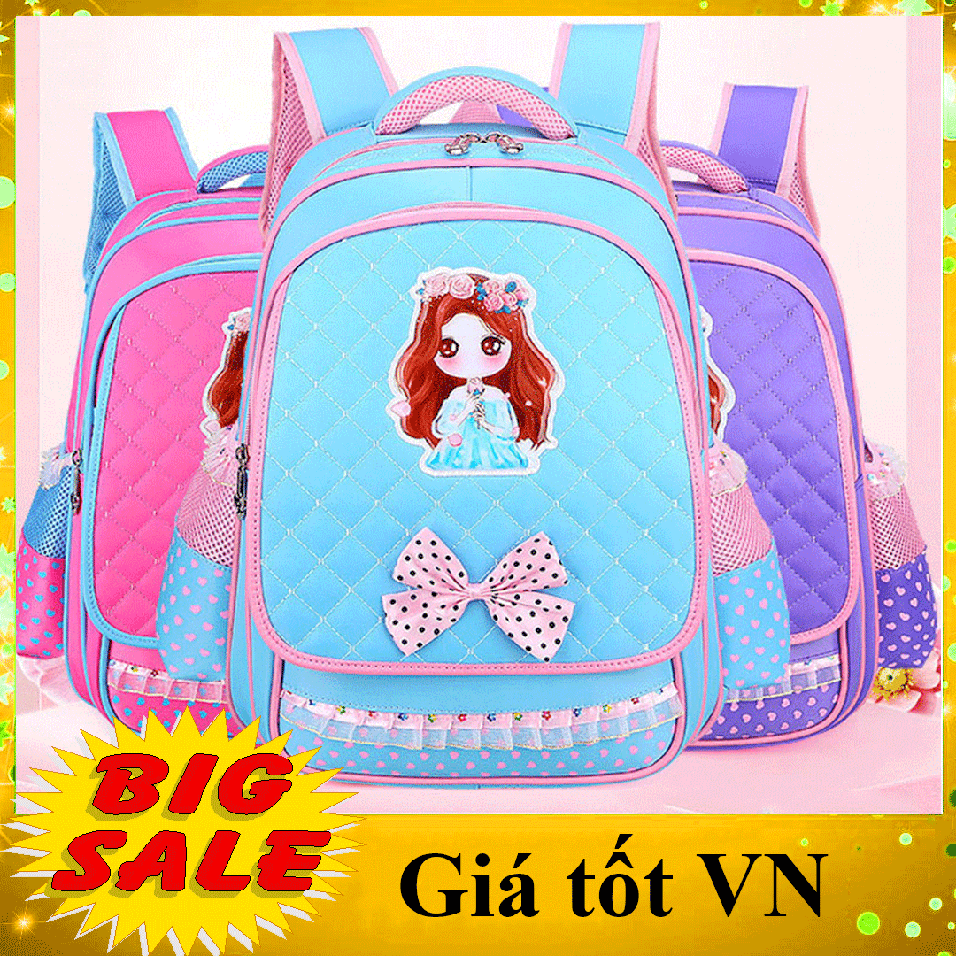 [LOẠI XỊN - GIÁ XẢ SẬP SÀN- CỠ LỚN] Balo đi học cho bé gái từ lớp 3 đến lớp 7, cặp sách học sinh tiểu học cấp 1 chống thấm nước, có phản quang, nhiều ngăn họa tiết đẹp đáng yêu cho bé