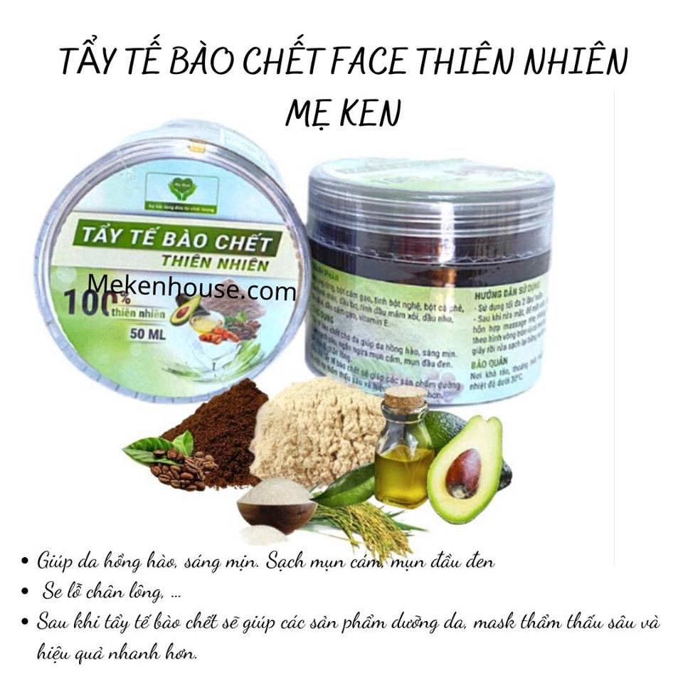 [FREESHIP MAX]Tẩy Tế Bào Chết Cho Da Mặt Từ Thiên Nhiên Mẹ ken [Laure Beauty]
