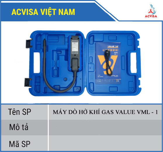 Máy dò hở khí gas value model: vml - 1