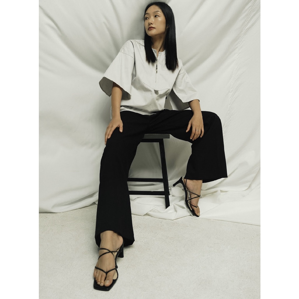 Doré studio - áo kiểu phối zip