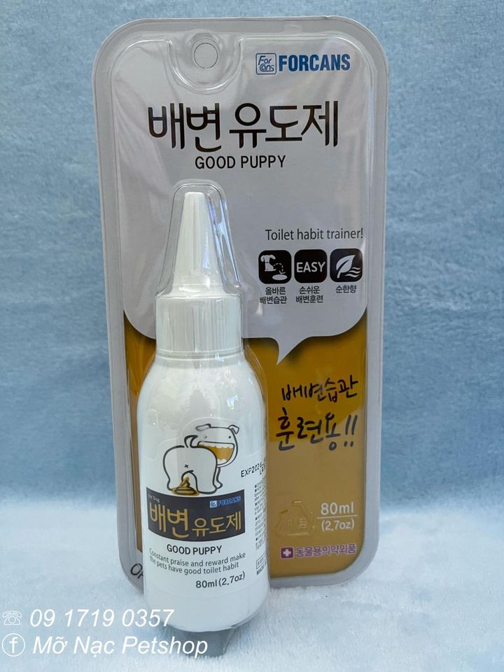 [HCM]DUNG DỊCH HƯỚNG DẪN ĐI VỆ SINH CHO CHÓ MÈO - FORCANS HÀN QUỐC