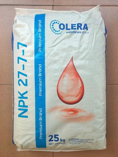 Phân bón NPK Garsoni 27-7-7 chất lượng cao bón cho nhiều loại cây gói 200g