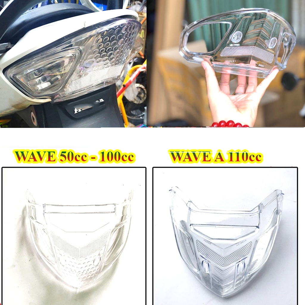 ☺ nắp ốp đèn hậu trắng wave a 2006-2021 ☺