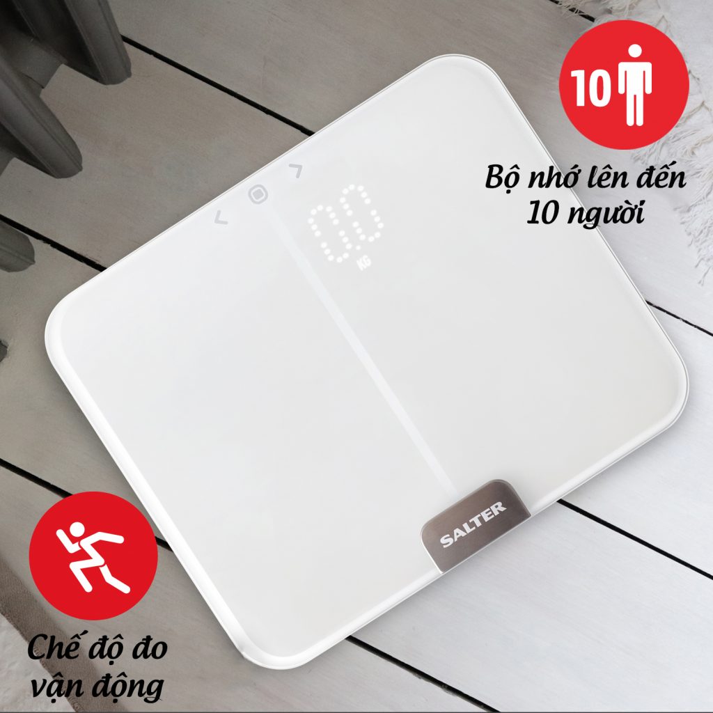 Cân phân tích chỉ số cơ thể salter 9164wh3r - nhập khẩu uk