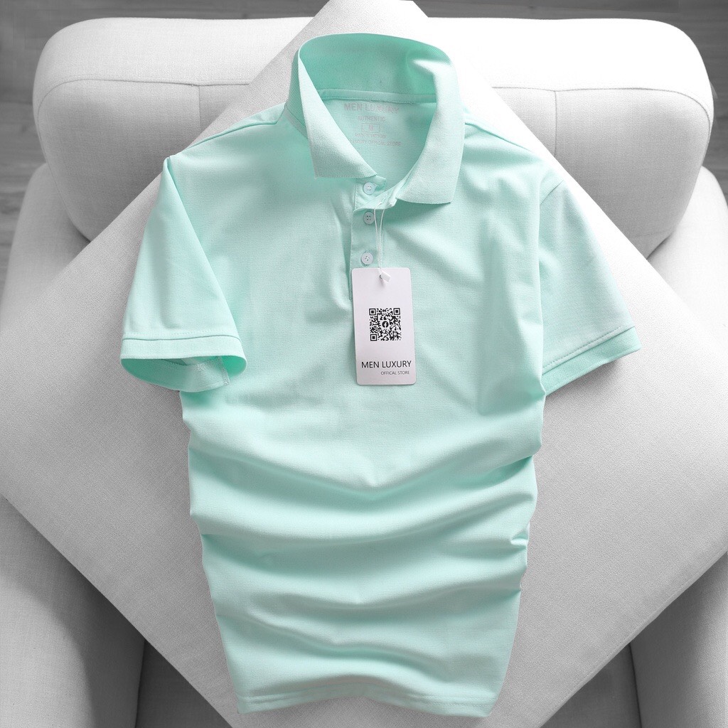 Áo Polo nam, áo thun nam cổ bẻ mẫu trơn basic MEN LUXURY vải cá sấu cotton cao cấp, chuẩn form.