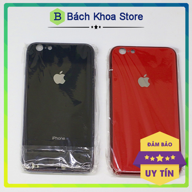 Ốp lưng iphone - mặt kính, viền chống sốc - iphone 6, 6s